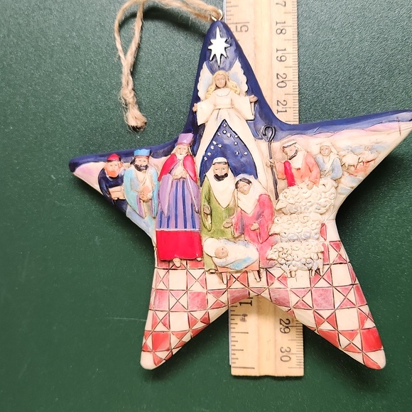 JIM SHORE Nativity Scene Star Ornament 2008 Heartwood Creek - Picture 10 of 12